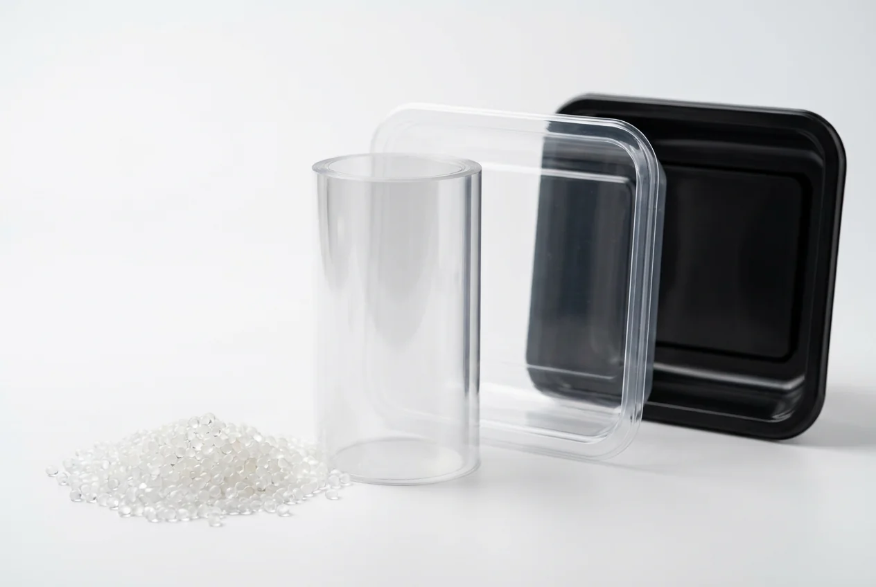 Resin to tray material chain