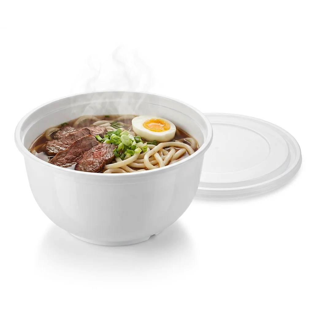 Hot-fill entrée bowls