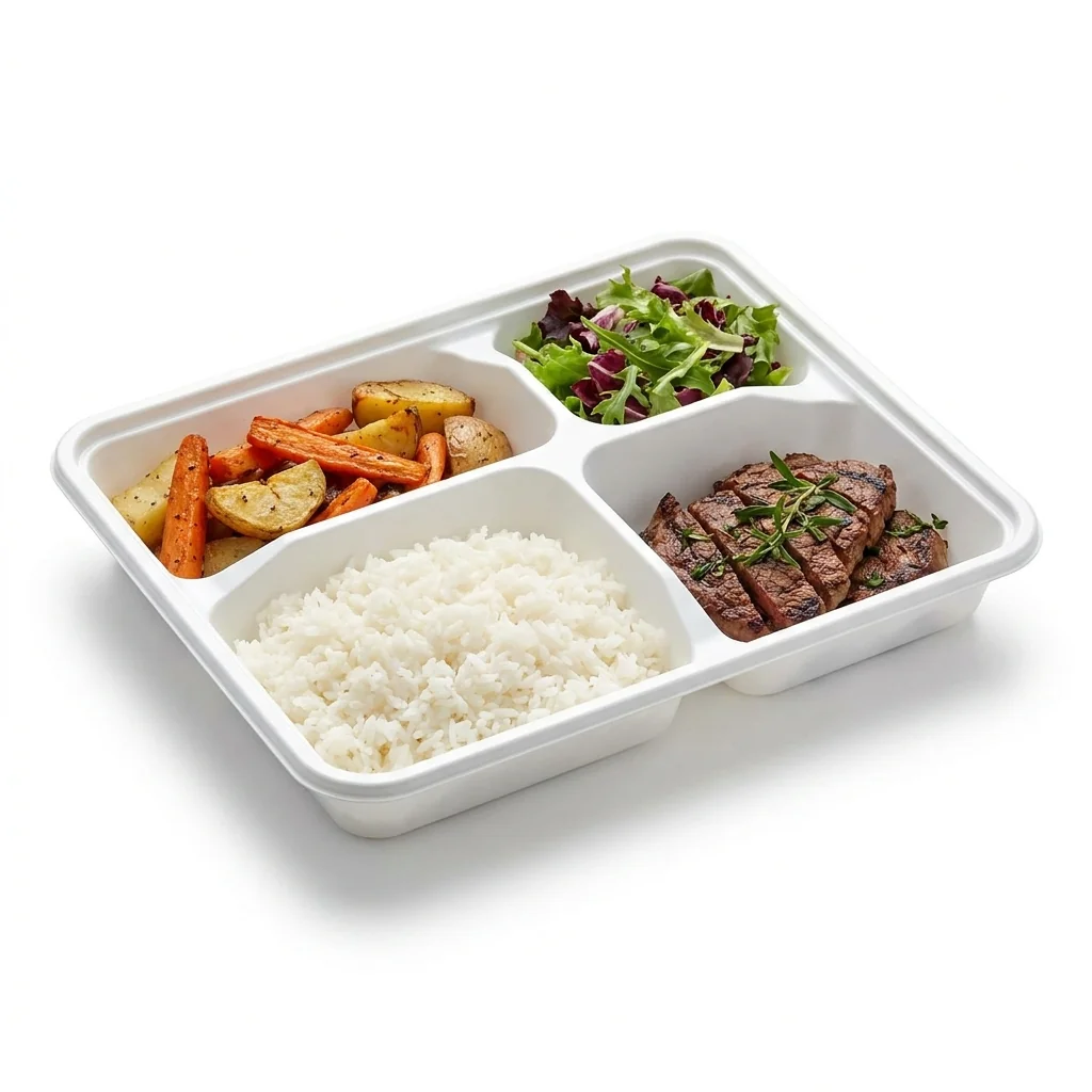 Multi-compartment restaurant meal trays