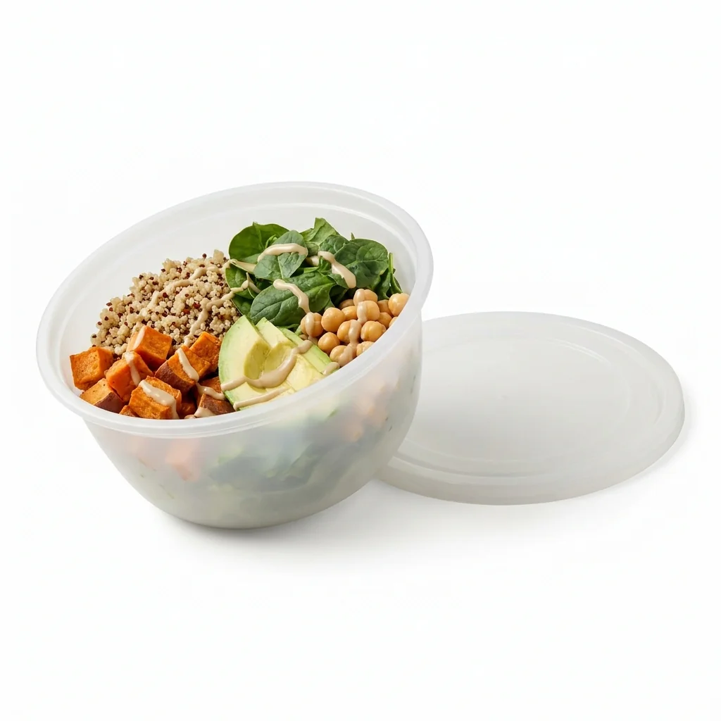 Plant-based bowls and lids