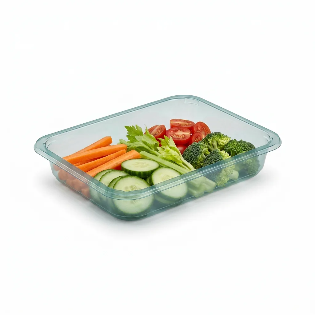 Recycled-content trays